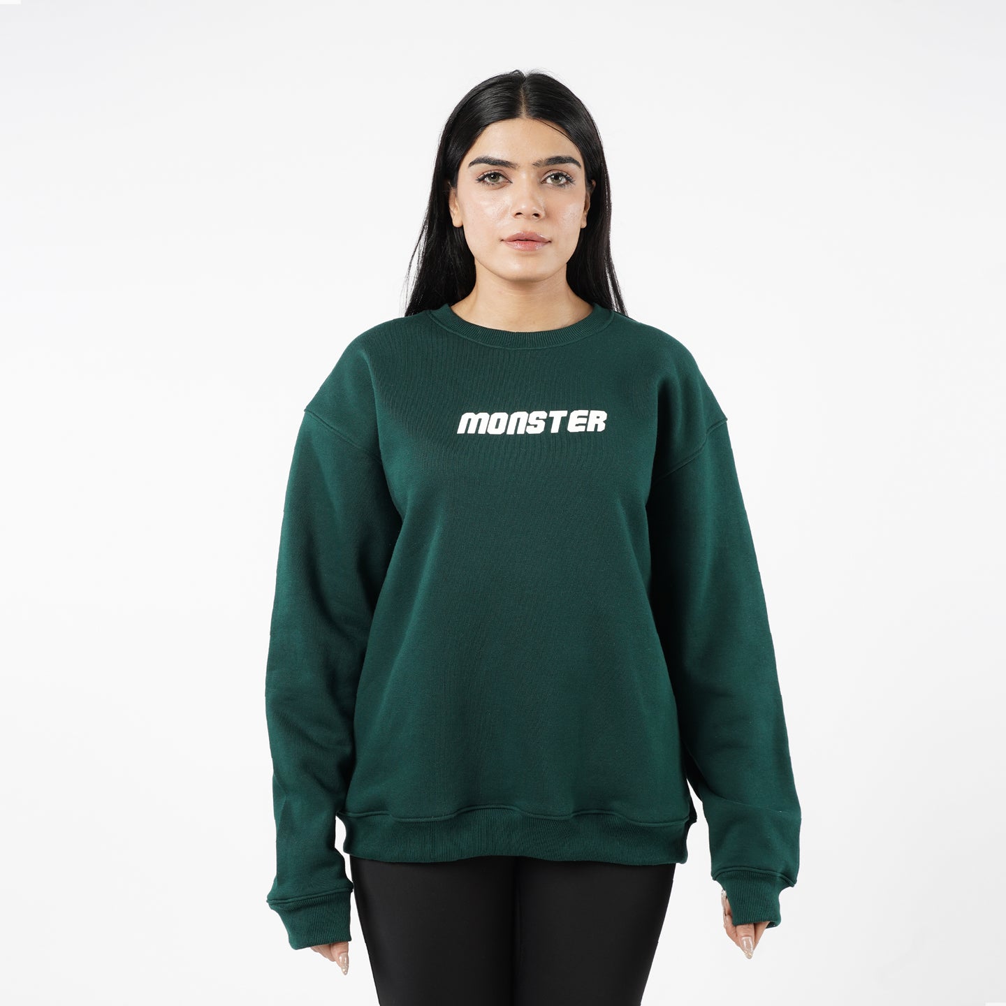 Monster Drop Shoulder Sweatshirt For Women's